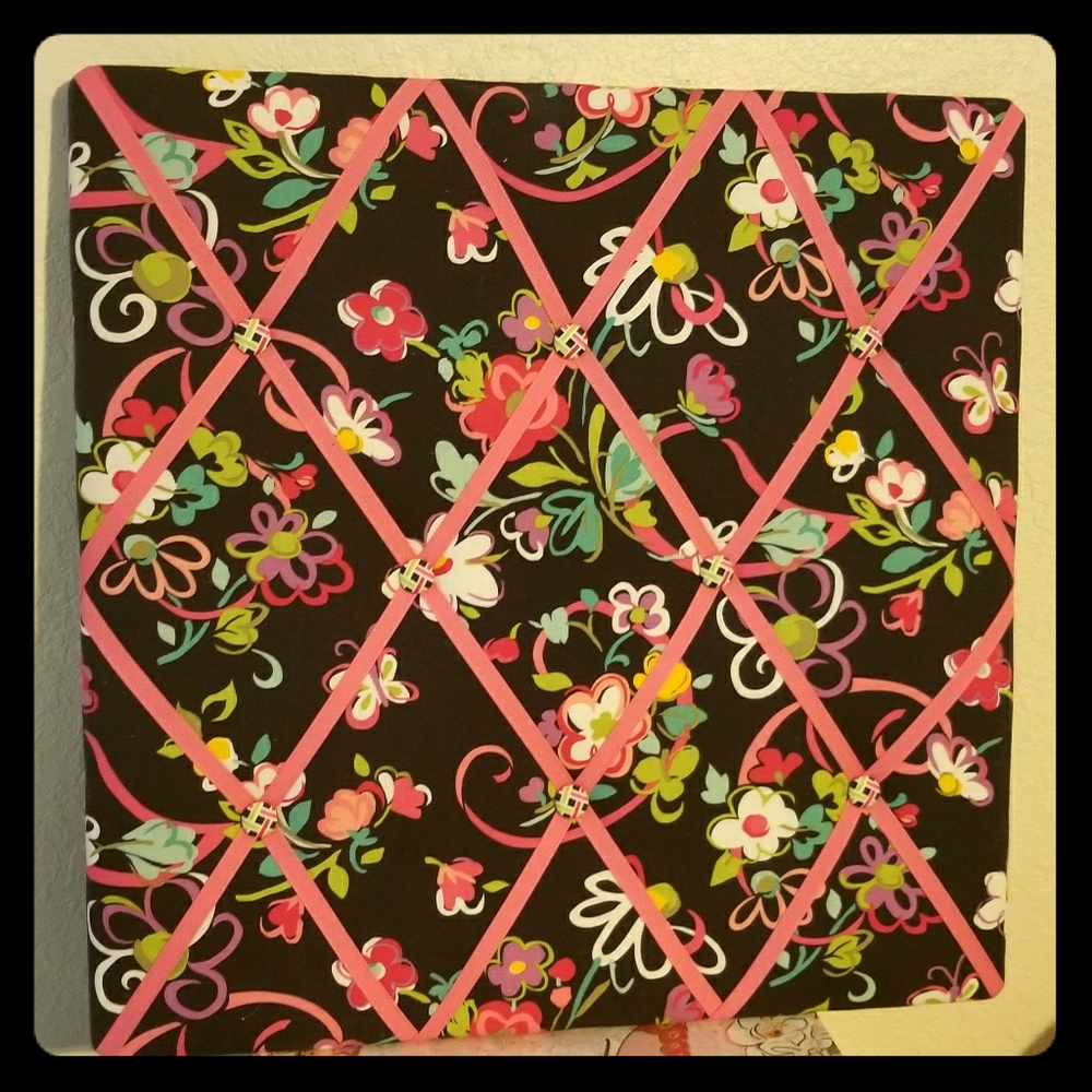 Adorable Keepsake Fabric Board Vera Bradley